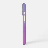 Ombre Lila Personalize Quote & Name iPhone Fall 16 Hülle (Linke Seite)