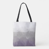 Ombre Lila und grau Liebe Graceful Gradient Tasche (Rückseite)