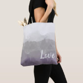 Ombre Lila und grau Liebe Graceful Gradient Tasche (Von Nahem)