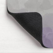 Ombre Lila und graue Liebe Gradient Mousepad (Ecke)