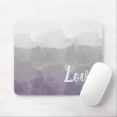 Ombre Lila und graue Liebe Gradient Mousepad (Mit Mouse)