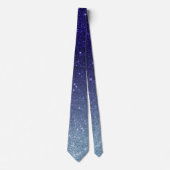 Ombre Lila Violet Trendy Glitzer Krawatte (Vorderseite)