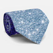 Ombre Lila Violet Trendy Glitzer Krawatte (Gerollt)