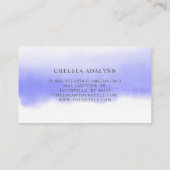 Ombre Lila Watercolor Minimal Terminierungskarte Terminkarte (Rückseite)