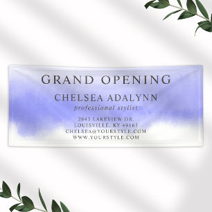 Ombre Lila Watercolor Minimalistisch Business Bann Banner