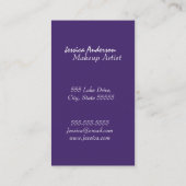 Ombre Lippenstift-Maskenbildner Visitenkarte (Rückseite)