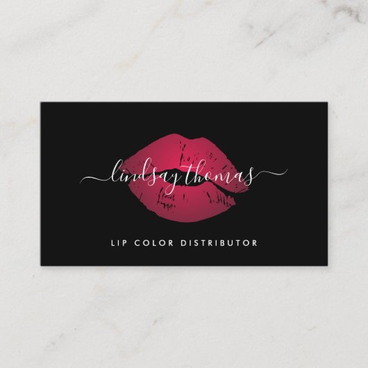Ombre Lips Signature Visitenkarte (Vorderseite)