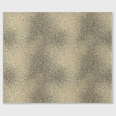 Ombre Luxury Gold Sand Sparkling Glitzer Gradient Geschenkpapier (Flach)