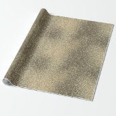 Ombre Luxury Gold Sand Sparkling Glitzer Gradient Geschenkpapier (Ungerollt)