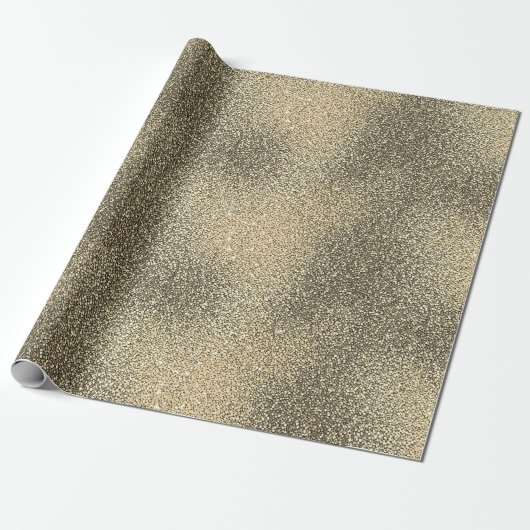 Ombre Luxury Gold Sand Sparkling Glitzer Gradient Geschenkpapier (Ungerollt)