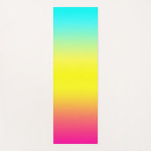 Ombre Magical Rainbow Colors Yogamatte (Vorderseite)
