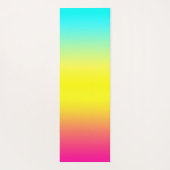 Ombre Magical Rainbow Colors Yogamatte (Rückseite)