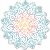 Ombré mandala aufkleber (Vorderseite)
