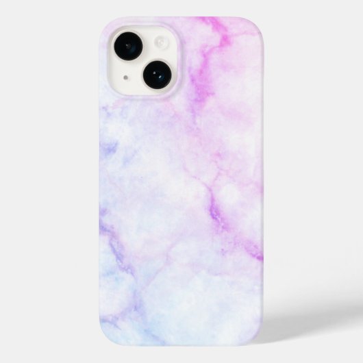 Ombre Marble Pink Lila Blue Gradient Phone Case (Rückseite)