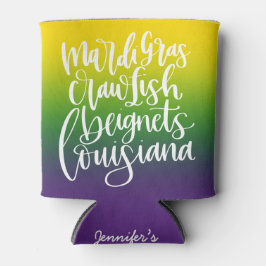 Ombre Mardi Gras Party Keepsake Dosenkühler