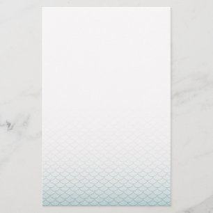 Ombre Meerjungfrau-Skalen Briefpapier