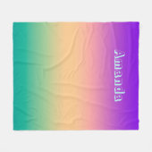 Ombre , mehrfarbig fleecedecke (Vorderseite (Horizontal))