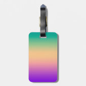 Ombre , mehrfarbig gepäckanhänger (Rückseite vertikal)