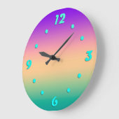 Ombre , mehrfarbig große wanduhr (Winkel)