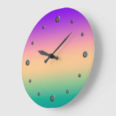 Ombre, mehrfarbig große wanduhr (Winkel)