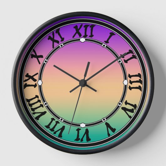 Ombre , mehrfarbig uhr (Vorderseite)