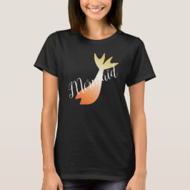 Ombre Mermaid Tale Orange Yellow T-Shirt