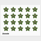 Ombré Merry Christmas Star Sticker (Blatt)