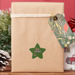 Ombré Merry Christmas Star Sticker<br><div class="desc">Ein heller,  farbverändernder froher Weihnachtsaufkleber.</div>