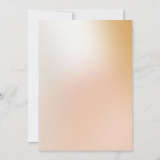 Ombre minimalist Wedding Einladung (Rückseite)