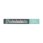 Ombre Mint Falalalala Bold Script Moderner Urlaub (Person)