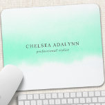 Ombre Minze Watercolor Minimalistisch Business Mousepad<br><div class="desc">Ombre Mint Watercolor Minimalistisch Business Mouse Pad. Perfekt für ein weibliches Business-Look für Haarstylisten,  Makeup Künstler,  Kosmetologe und mehr!</div>