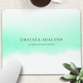 Ombre Minze Watercolor Minimalistisch Business Mousepad