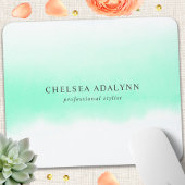 Ombre Minze Watercolor Minimalistisch Business Mousepad