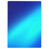 Ombre Moonlight Double Strip blau türkis Klemmbrett (Rückseite)
