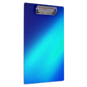 Ombre Moonlight Double Strip blau türkis Klemmbrett (Rechts)