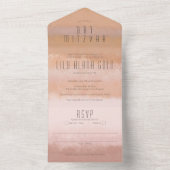 Ombre Neutrals Elegante CUSTOM BAT BAR MITZVAH All In One Einladung (Innen Boden)