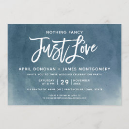 Ombre Nichts Extravagant nur Liebe Brush Typografi Einladung