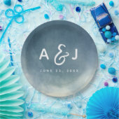 Ombre Nichts Extravagant nur Liebe Brush Typografi Pappteller (Party)