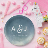 Ombre Nichts Extravagant nur Liebe Brush Typografi Pappteller (Party)