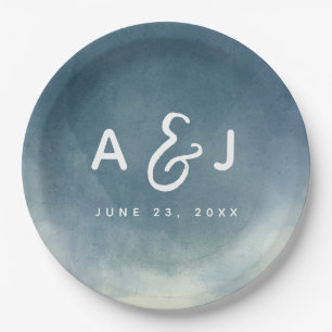 Ombre Nichts Extravagant nur Liebe Brush Typografi Pappteller