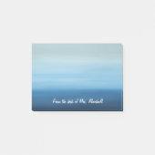 Ombre Ozean-personalisierte Post-Itanmerkungen Post-it Klebezettel (Vorderseite)