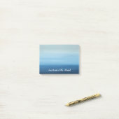 Ombre Ozean-personalisierte Post-Itanmerkungen Post-it Klebezettel (Auf Schreibtisch)