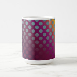 Ombre Passion Fruit Polka Dots Maroon Gelb Aquamar Kaffeetasse