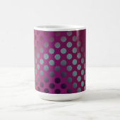 Ombre Passion Fruit Polka Dots Maroon Gelb Aquamar Kaffeetasse (Mittel)