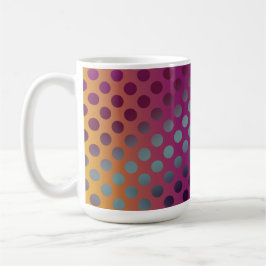 Ombre Passion Fruit Polka Dots Maroon Gelb Aquamar Kaffeetasse