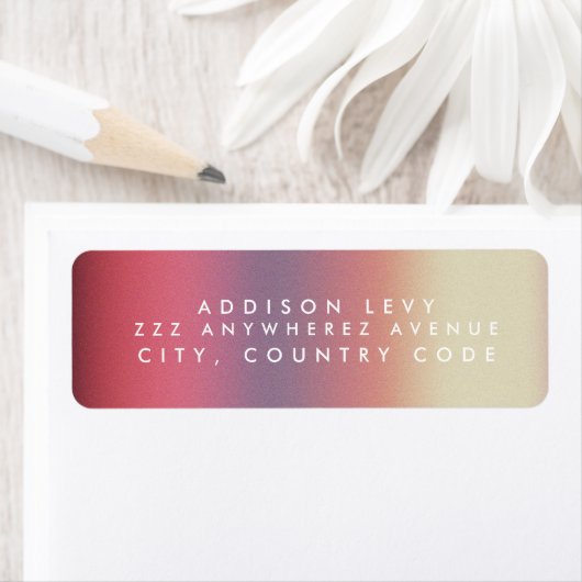 Ombre Pastel Contemporary Gradient Name Address (Insitu)