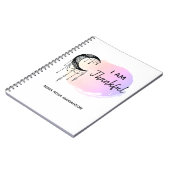 *~* Ombre Pastel Moon Boho Gratitude Journal Notizblock (Linke Seite)