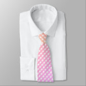 "Ombre Pastel Rainbow Gingham Karo" Neck Tie Krawatte (Gebunden)