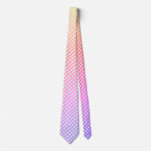 "Ombre Pastel Rainbow Gingham Karo" Neck Tie Krawatte (Vorderseite)