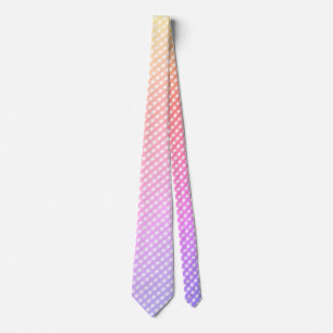 "Ombre Pastel Rainbow Gingham Karo" Neck Tie Krawatte